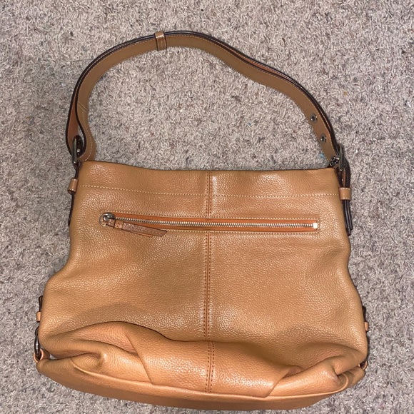 Coach F15064 Leather Duffle Pebbled Leather Bucket Bag Good Condition - Picture 2 of 7